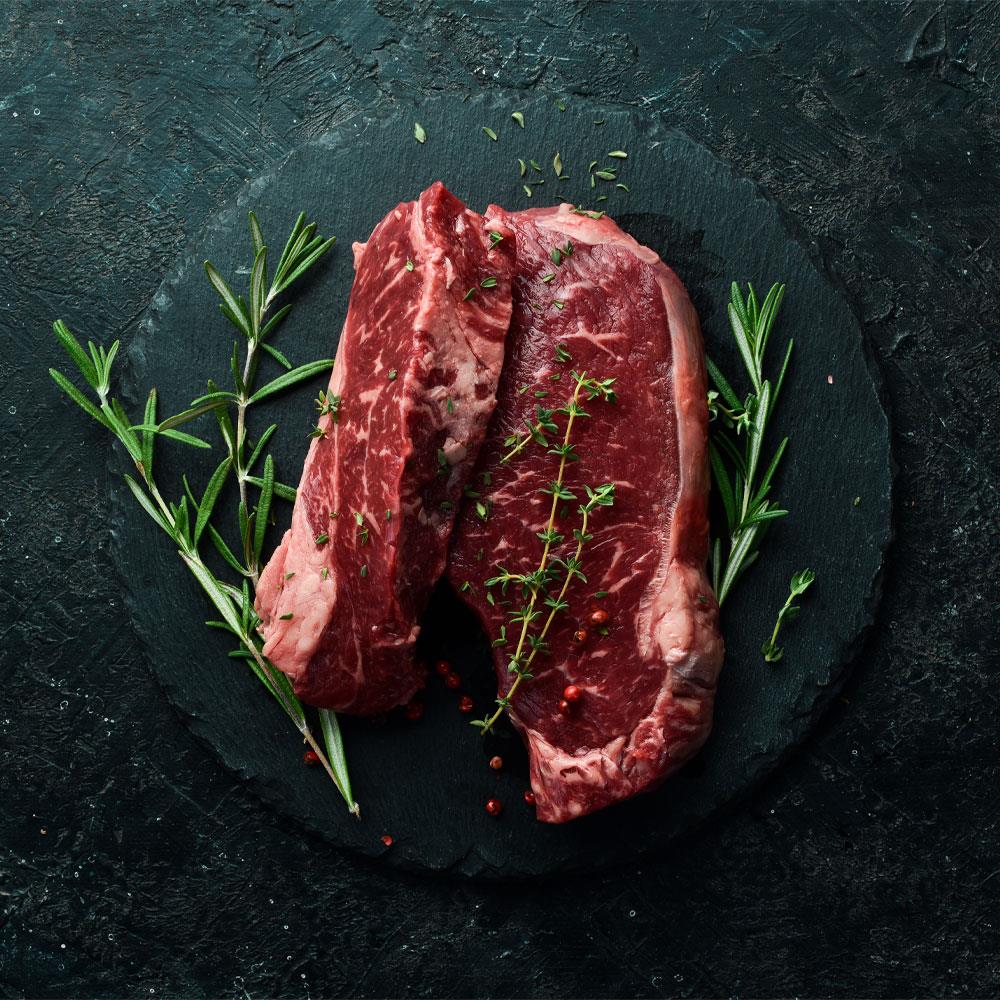 Frozen Halal Grass-Fed Sirloin Steak Two Pack (Non Angus)